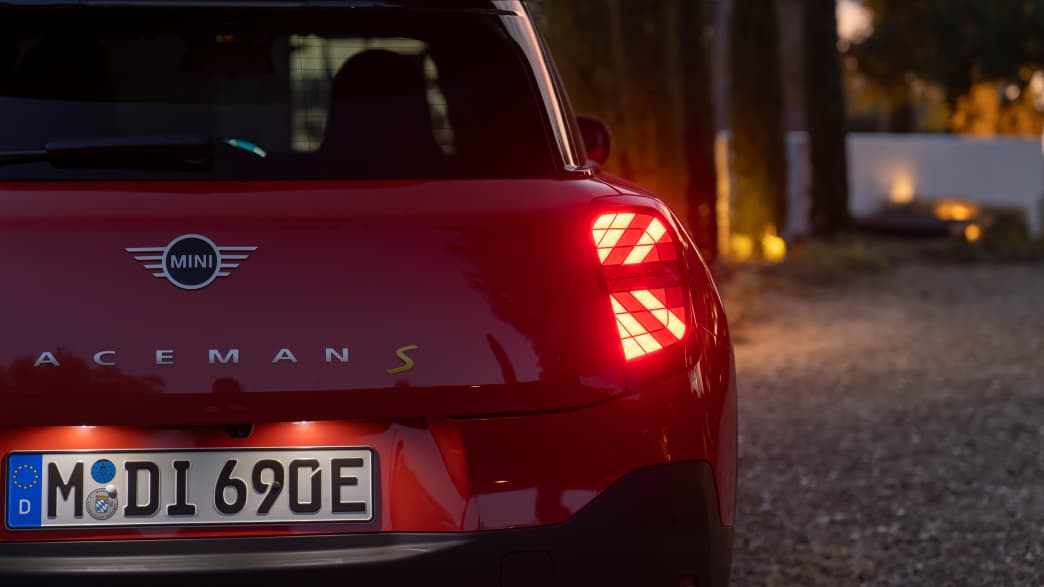 Aufnahme des Rücklichts des Mini Aceman