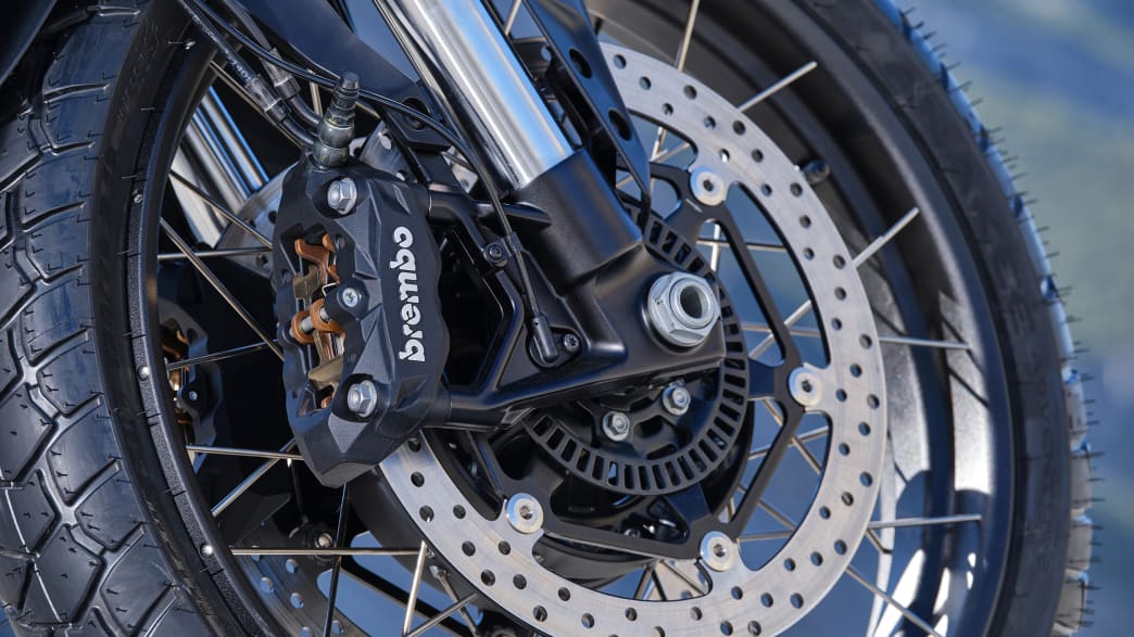 Raddetail der Moto Guzzi Stelvio