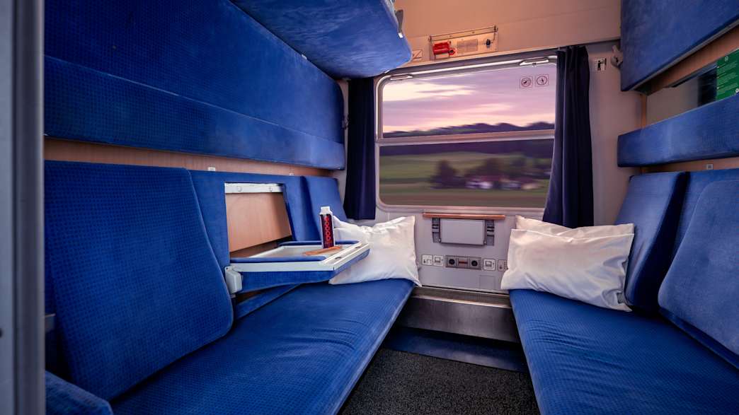 Blick ins Abteil eines European Sleeper