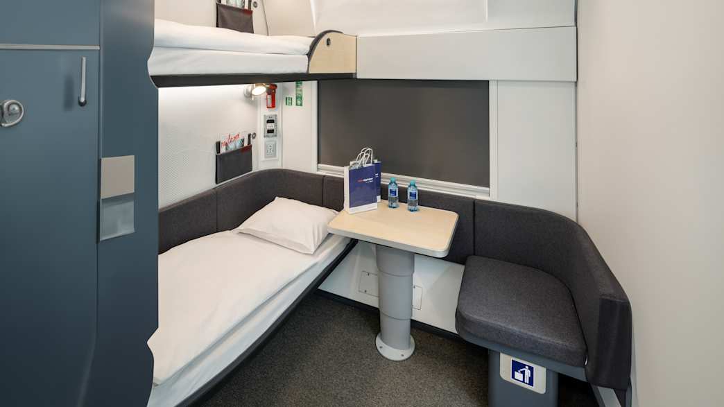 Ein Schlafwagen im Nighjet