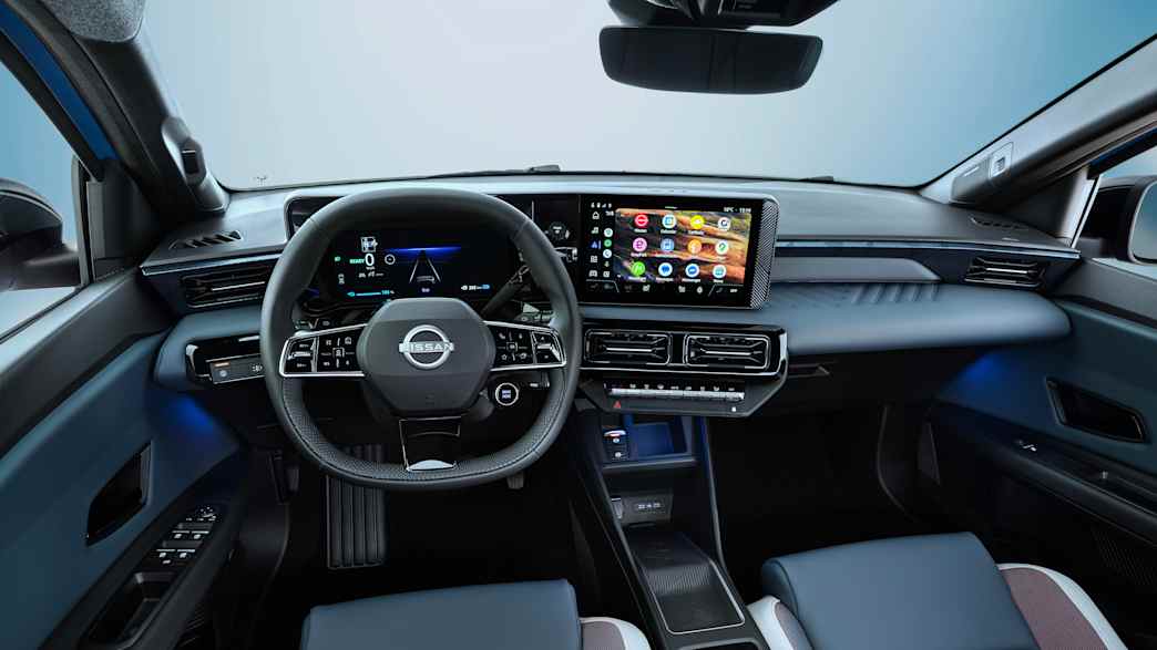 Das Cockpit des Nissan Micra von innen zu sehen