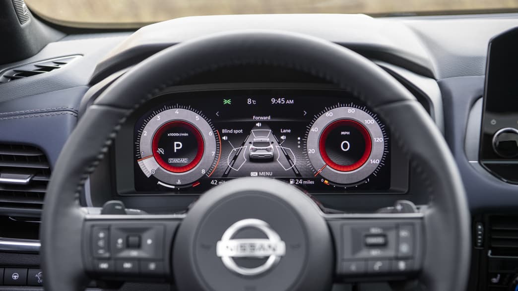 das Lenkrad des Nissan Qashqai
