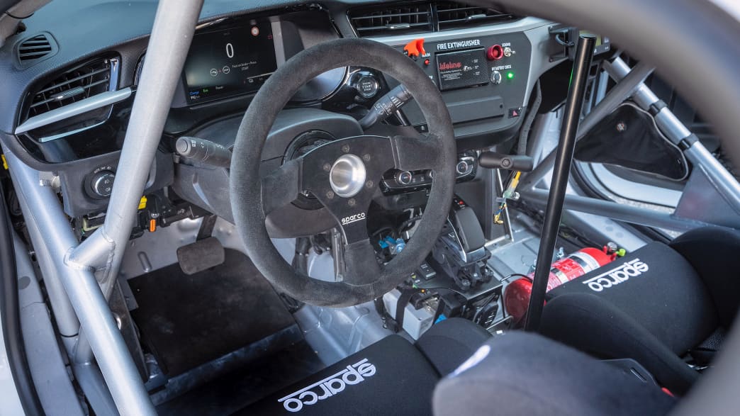 Detailaufnahme des Opel Corsa E Rally
