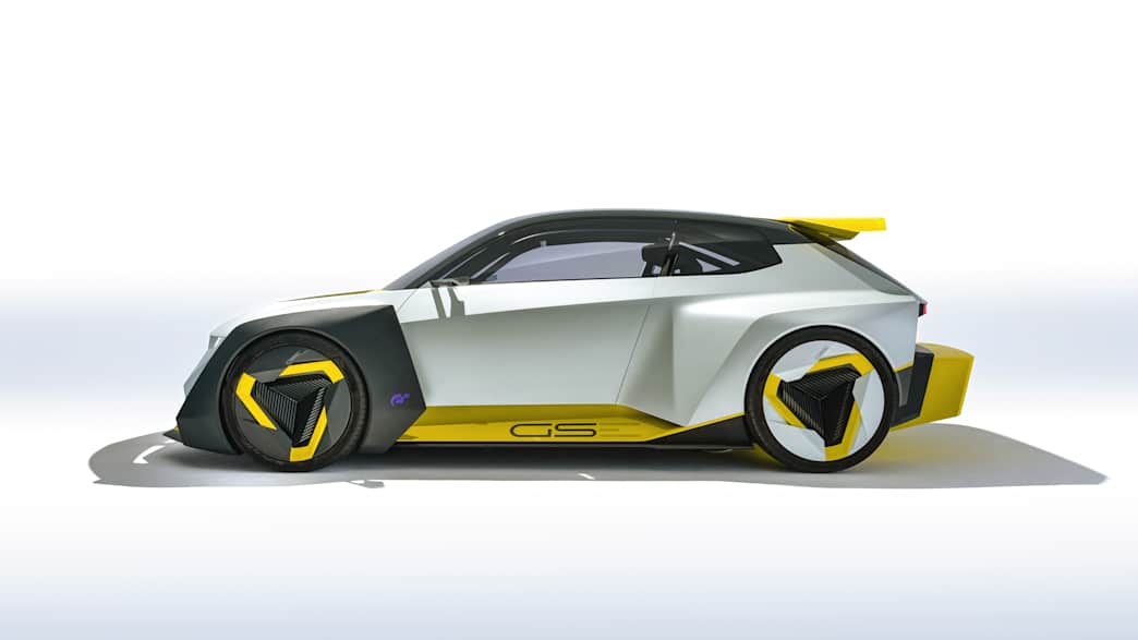 Seitenansicht des Opel Corsa GSE Vison Gran Turismo