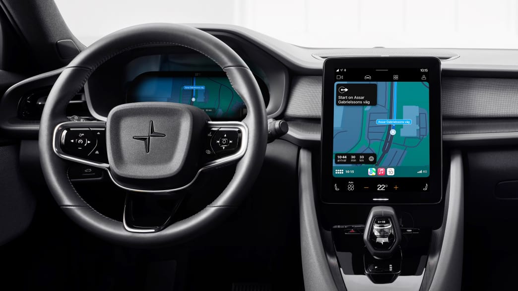 Aufnahme des Polestar 2 Cockpits