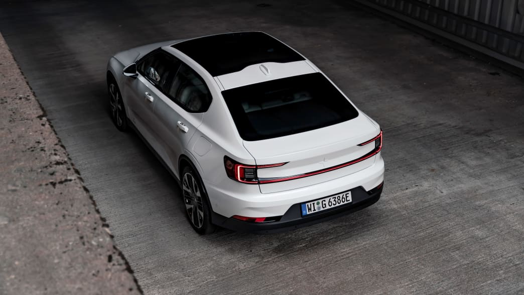 Aufnahme des Heck vom Polestar 2