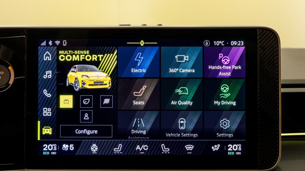 Display im Renault 5 E-Tech Electric