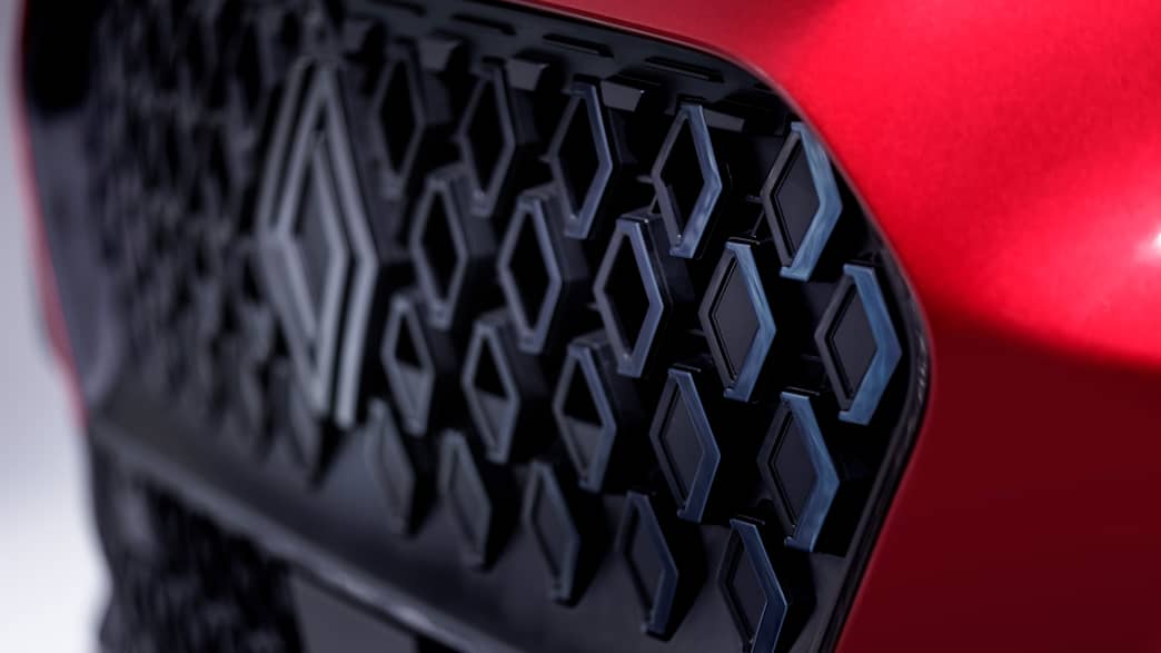Frontdetail eines Renault Clio