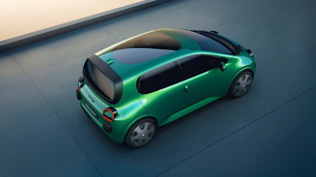 Draufsicht auf die Renault Twingo E-Tech Studie