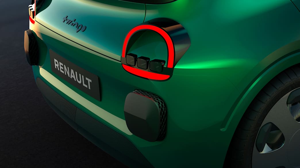 Rücklicht der Renault Twingo E-Tech Studie
