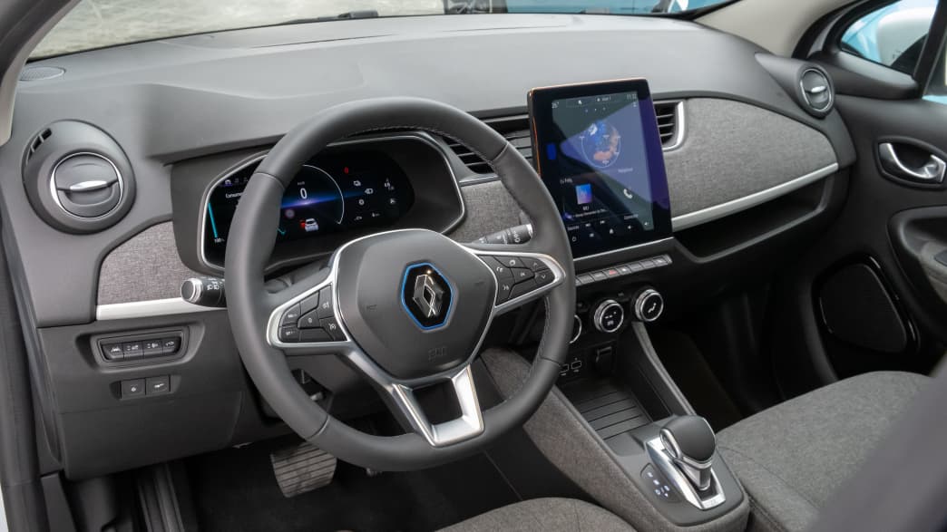 Das Cockpit des Elektroautos Renault Zoe