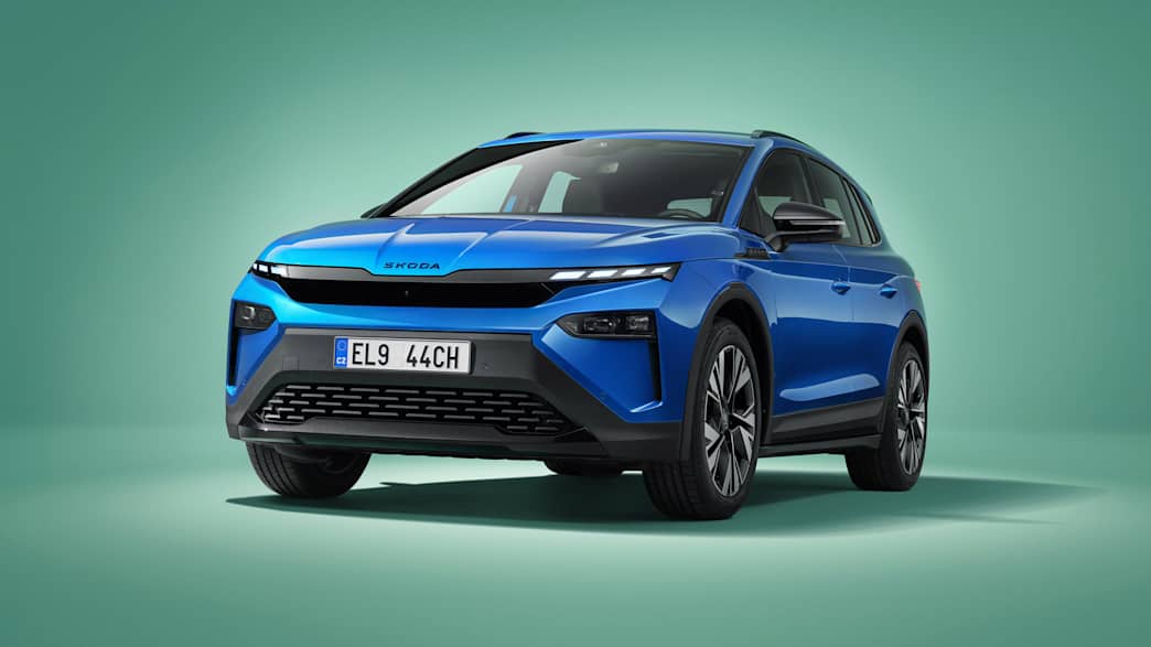 Frontansicht des Skoda Elroq Sportline