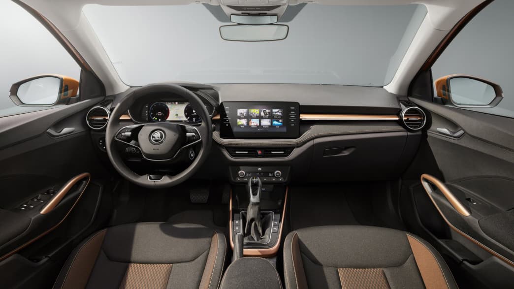 Cockpit eines Skoda Fabia