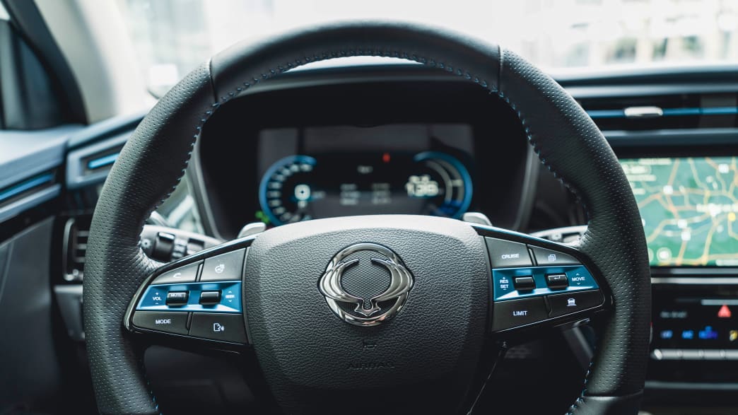 Lenkrad des SsangYong Korando e-Motion