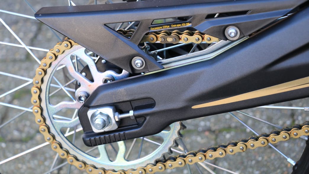 Detailfoto des Rads der Talia Sting