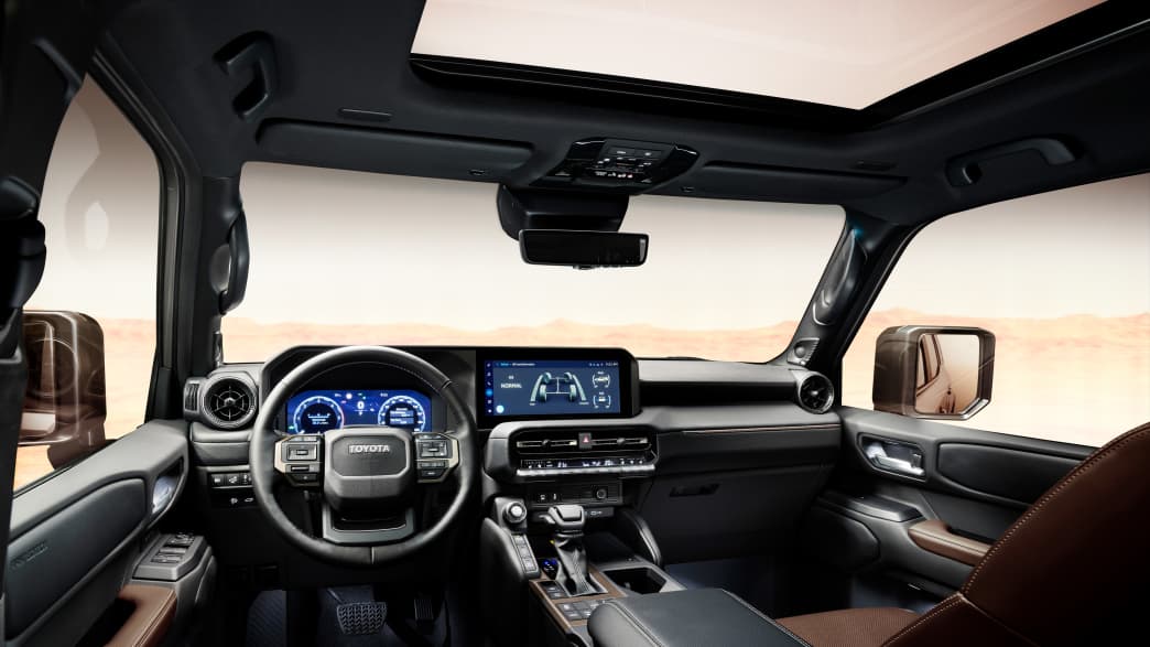 Cockpit des Toyota Land Cruiser