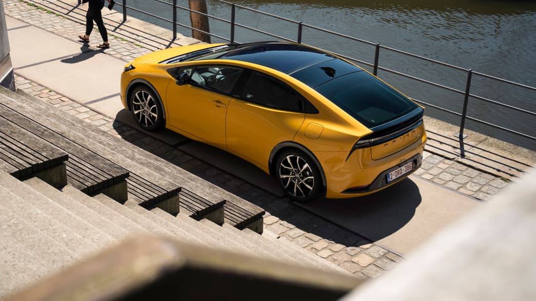 Draufsicht auf den Toyota Prius