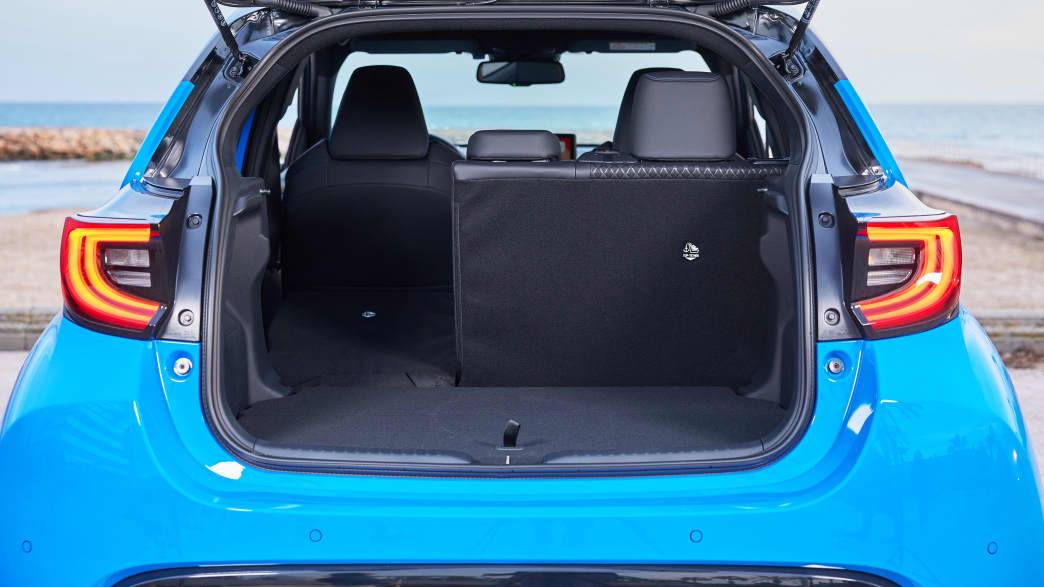 Der Kofferraum des Toyota Yaris
