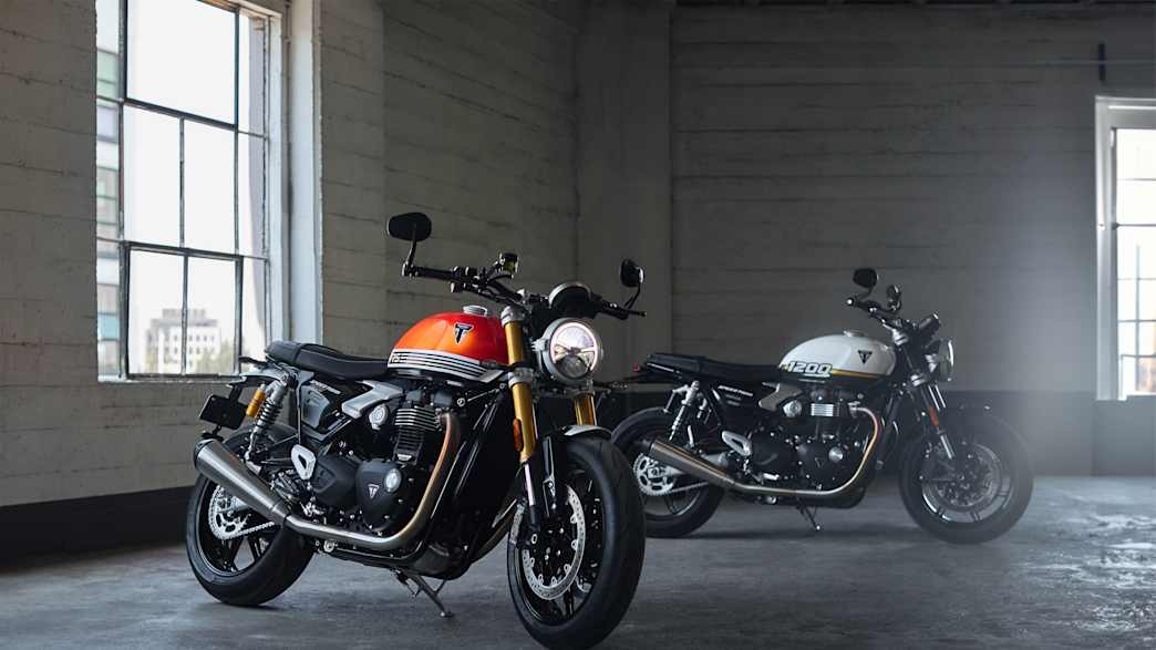 Aufnahmen der Triumph 1200 und 1200 RS