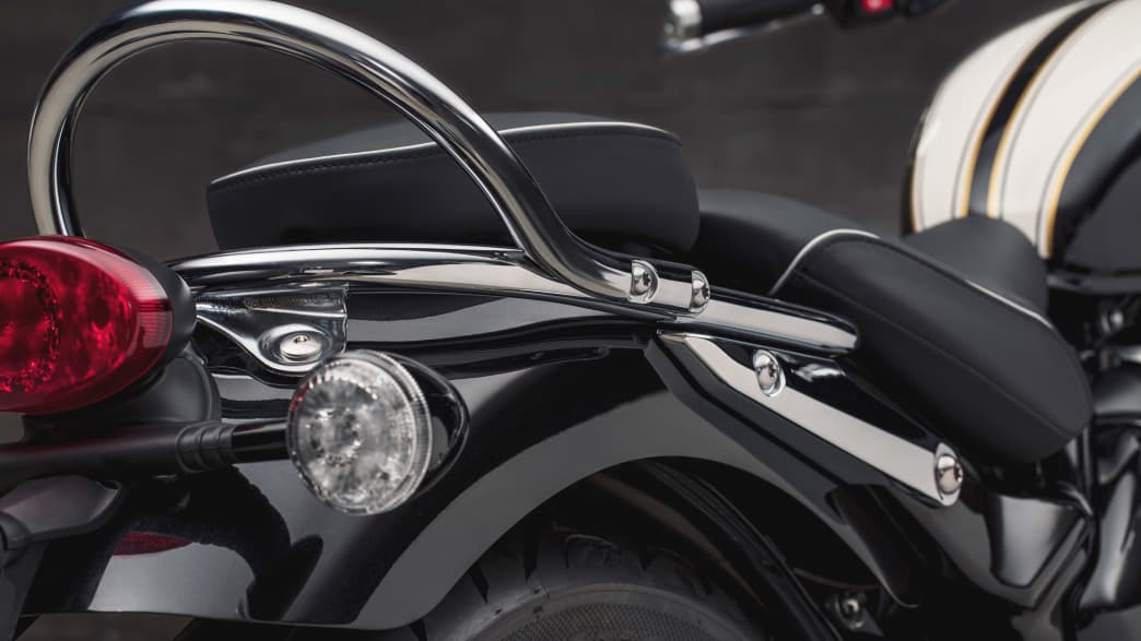 Der Sitz der Triumph Speedmaster
