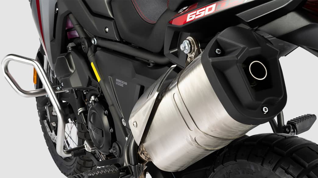 Auspuff der Voge 650 DSX