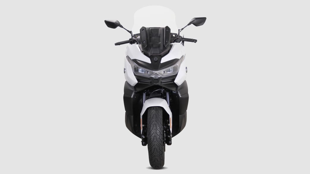 Frontansicht einer stehenden Voge SR4 MAX 350 Luxury