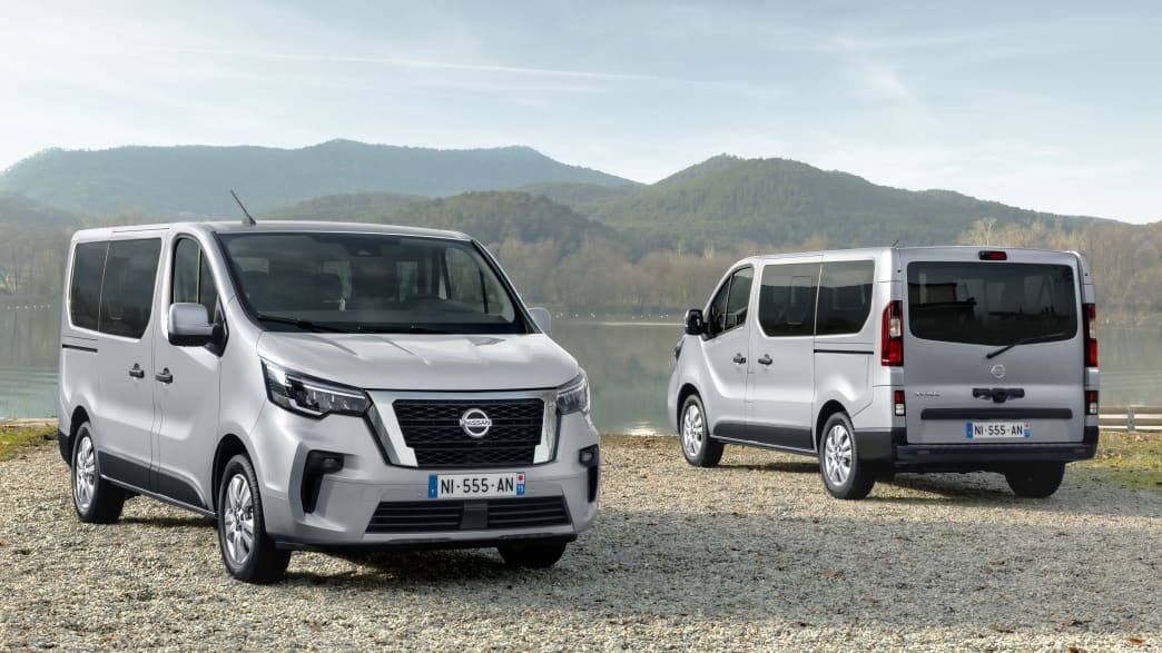 Der Nissan NW 300, Heck- und Frontansicht.