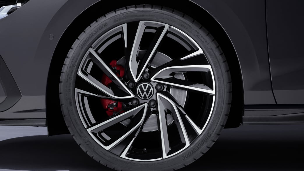 Die Felge des neuen VW Golf GTD