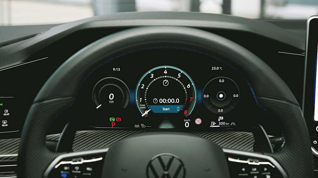 Das Lenkrad des  VW Golf Variant