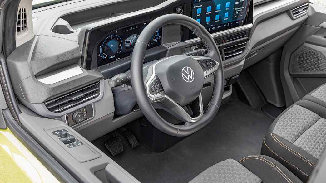 Aufnahme des Cockpits des VW Transporters