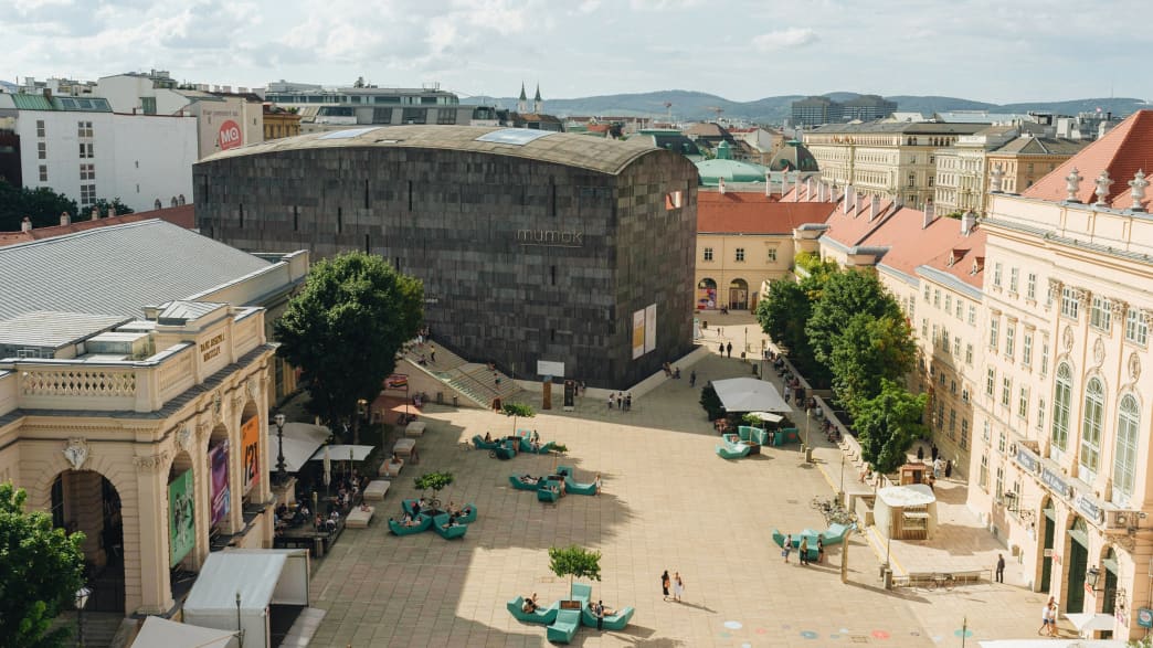 Blick auf das Museumsquartier in Wien