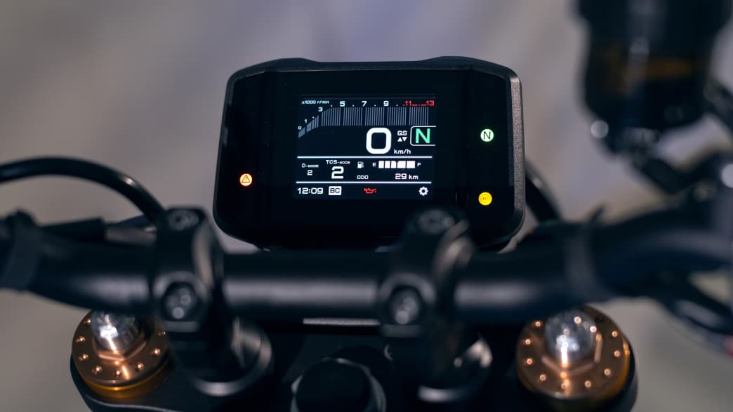 Das Display der Yamaha XSR 900