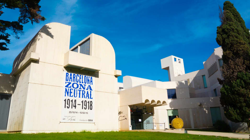 Das Gebäude der Fundacio Joan Miro, Kunst Gallerie in Barcelona.