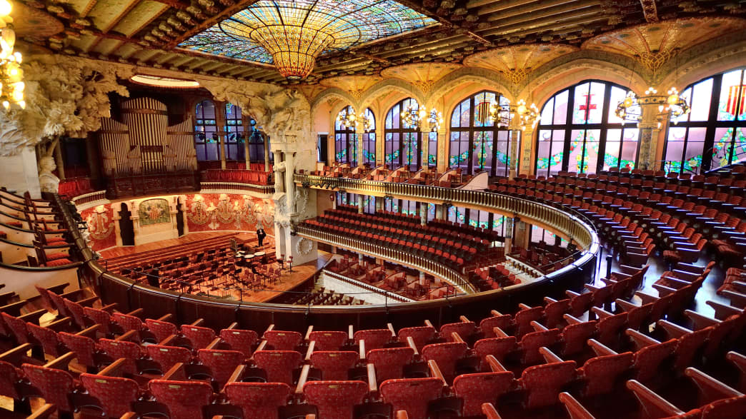 Innenansicht Palau de la Musica Catalana in Barcelona