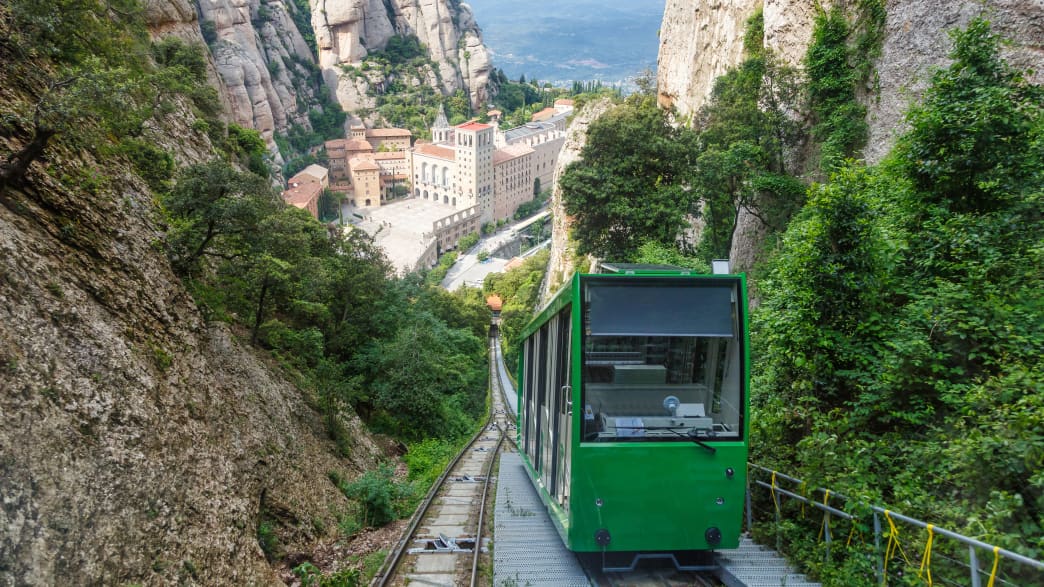 Die Zahnradbahn zum Kloster Montserrat