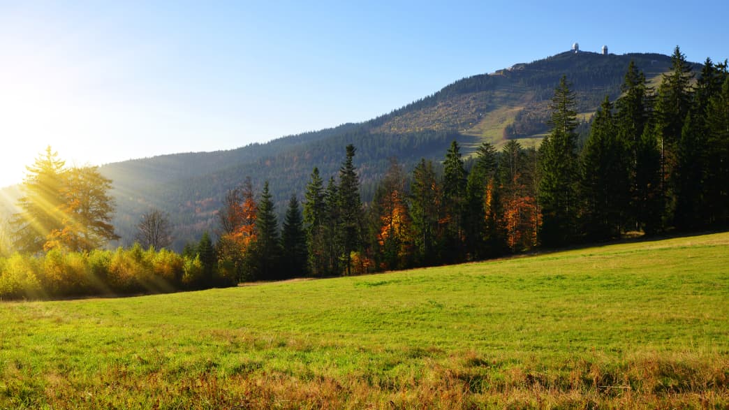 Blick auf den Großen Arber im Bayerischen Wald