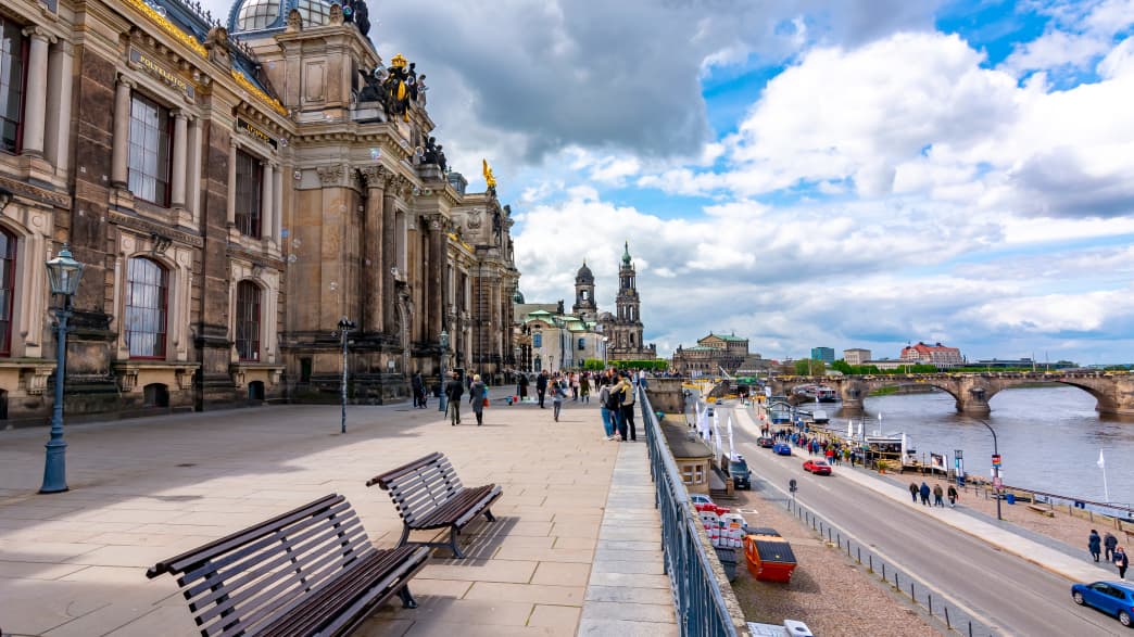 Die Brühlsche Terrasse in Dresden