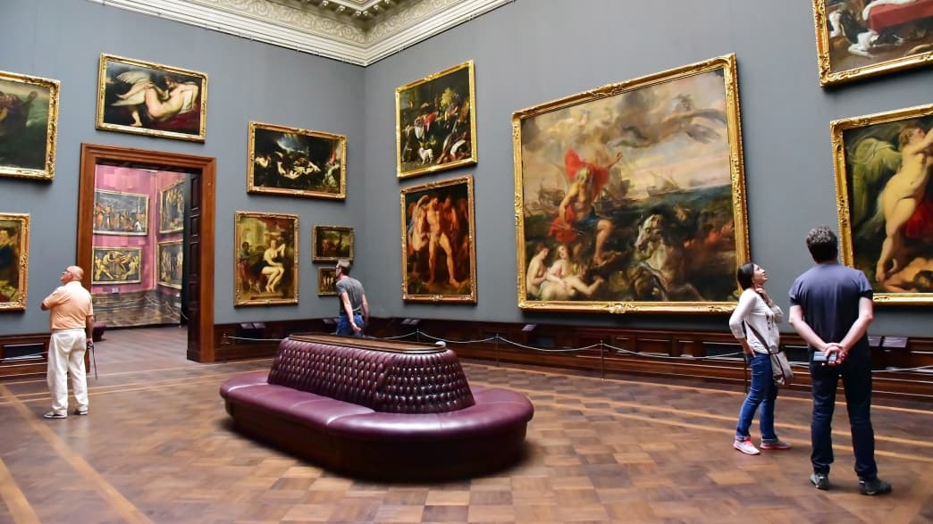 Kunstwerke im Zwinger in Dresden