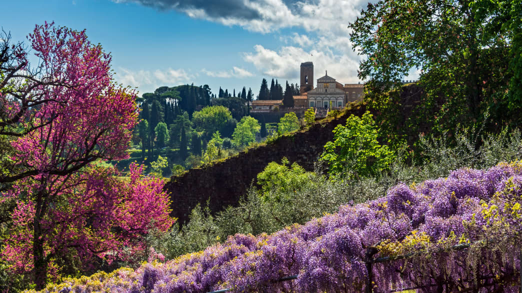 Blick vom Giardino Bardini auf Florenz