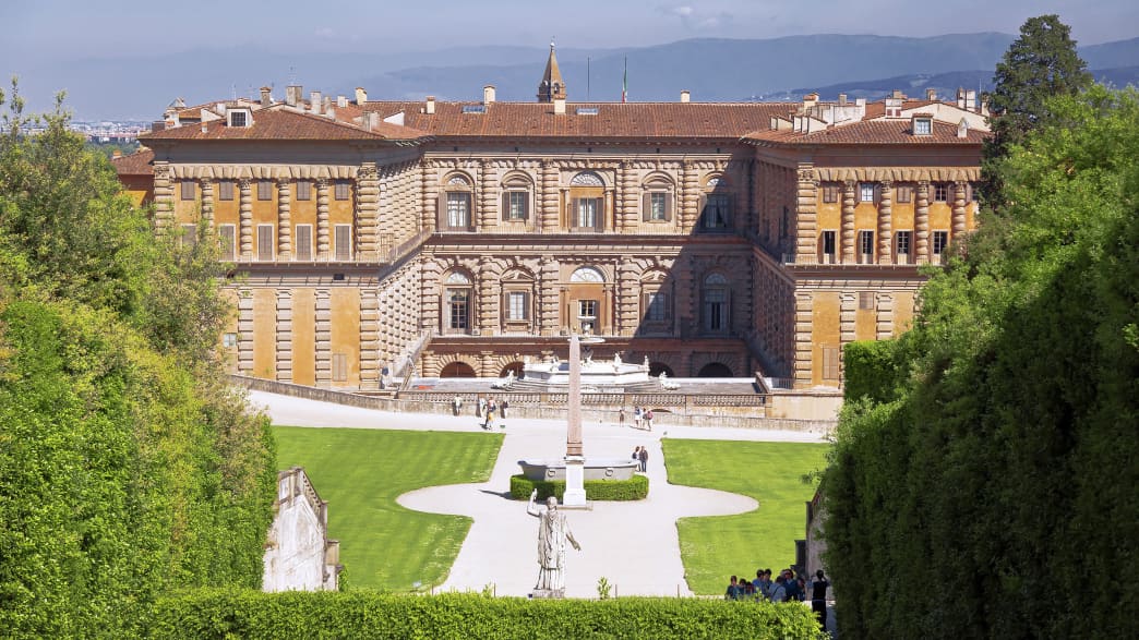 Blick auf den Palazzo Pitti in Florenz
