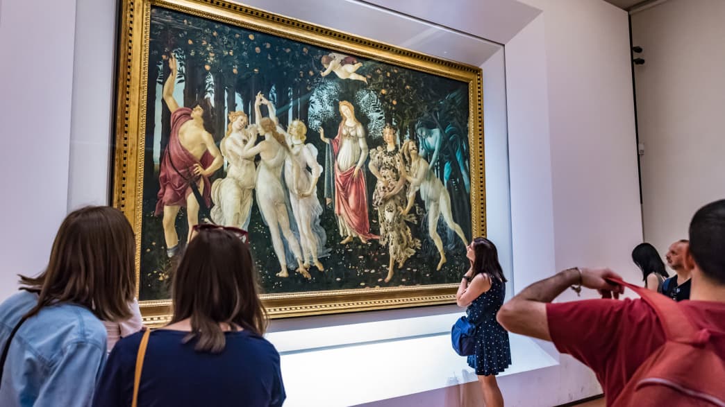 Sandro Botticellis Primavera in den Uffizien in Florenz