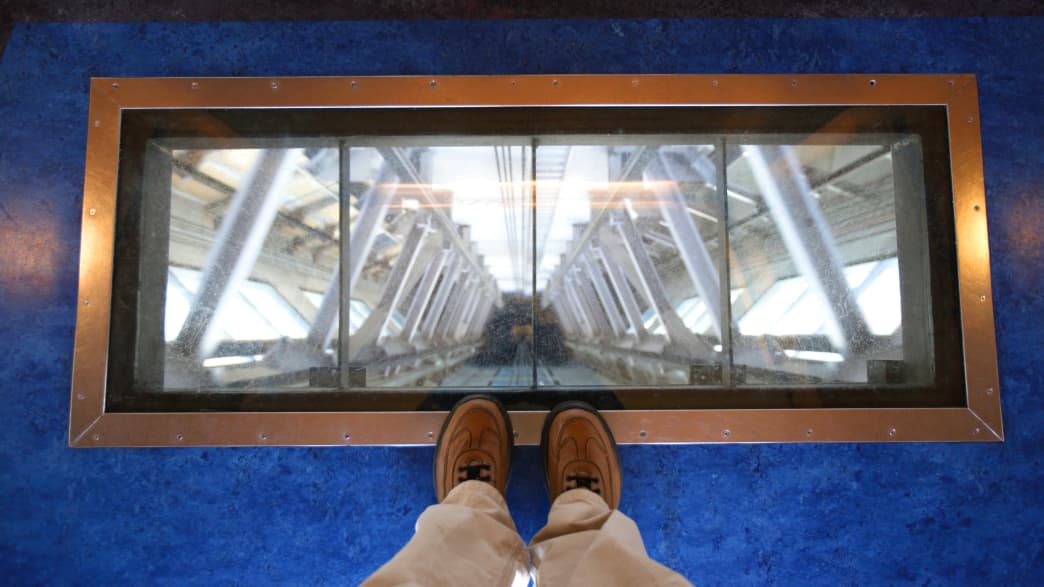 Aufzug im Skytower in Auckland