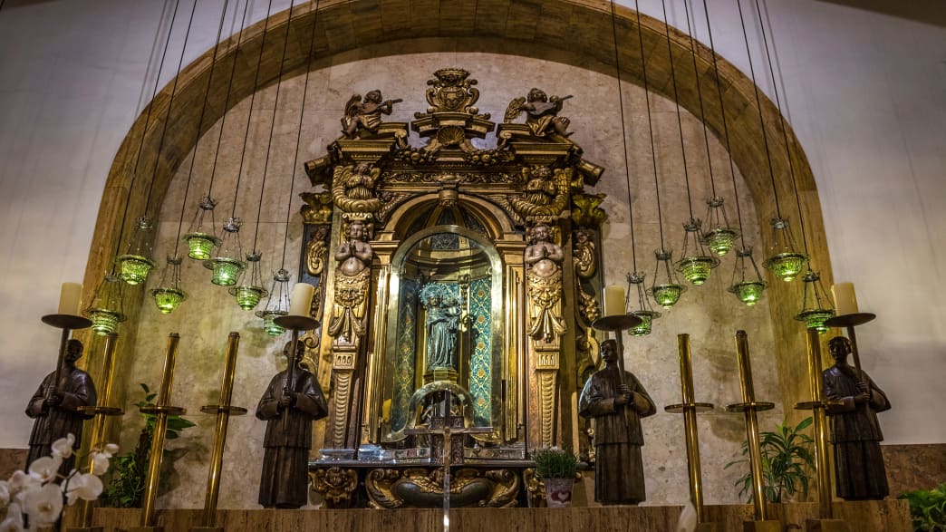 Die schwarze Madonna-zu bestaunen im Kloster Lluc auf Mallorca
