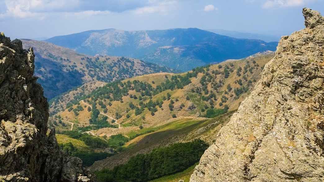 Berglandschaft in Gennargentu auf Sardinien