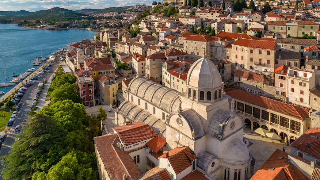 Die Katedrale Saint James in Sibenik in Kroatien