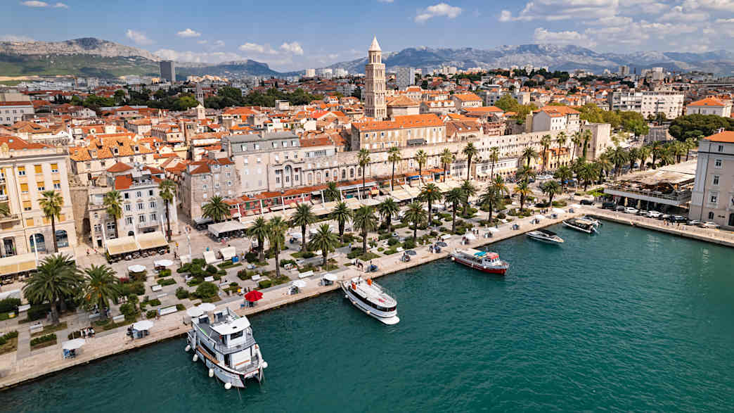 Der Hafen von Split
