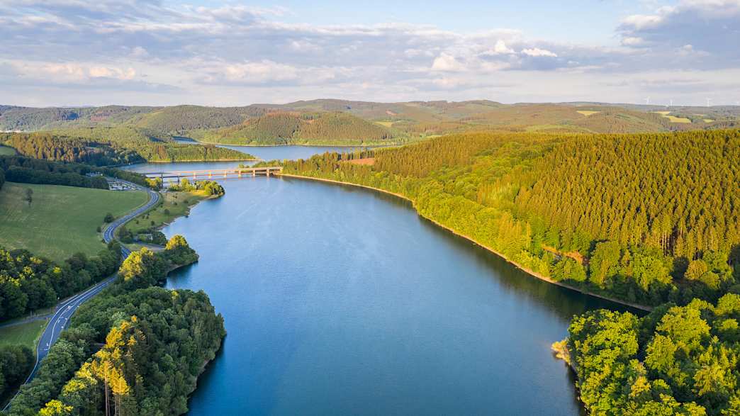 Blick auf dem Biggesee im Sauerland
