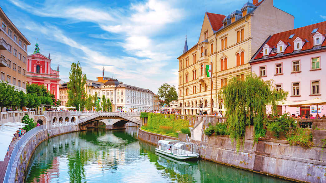 Tromostovje in Ljubljana in Slovenien