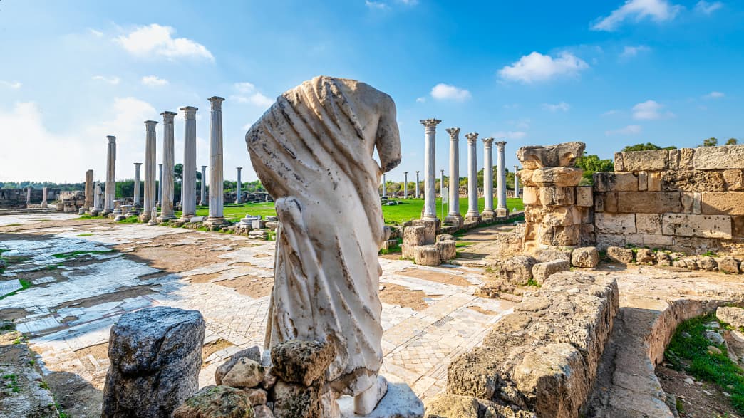Die Ruinen von Salamis auf Nordzypern