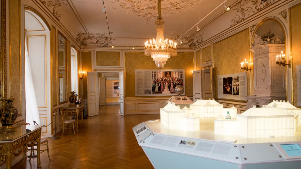 Miniaturreplik des Schlosses Amalienborg im Inneren des Schlosses.